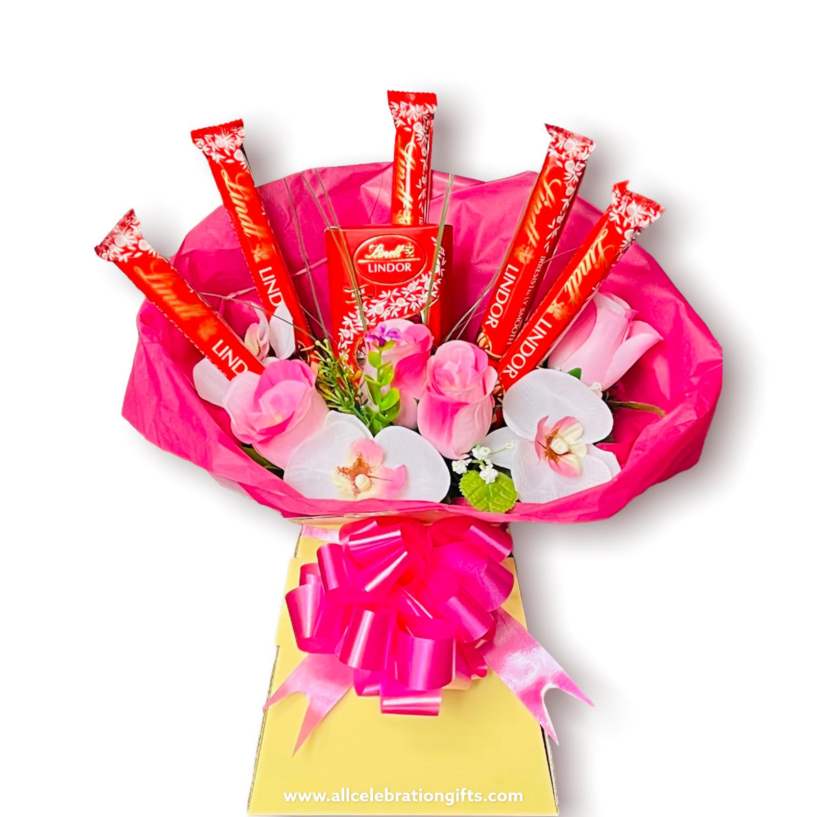 Lindor Chocolate & Flower Bouquet