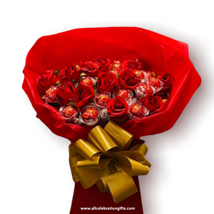 Lindor Rose & Chocolate Bouquet